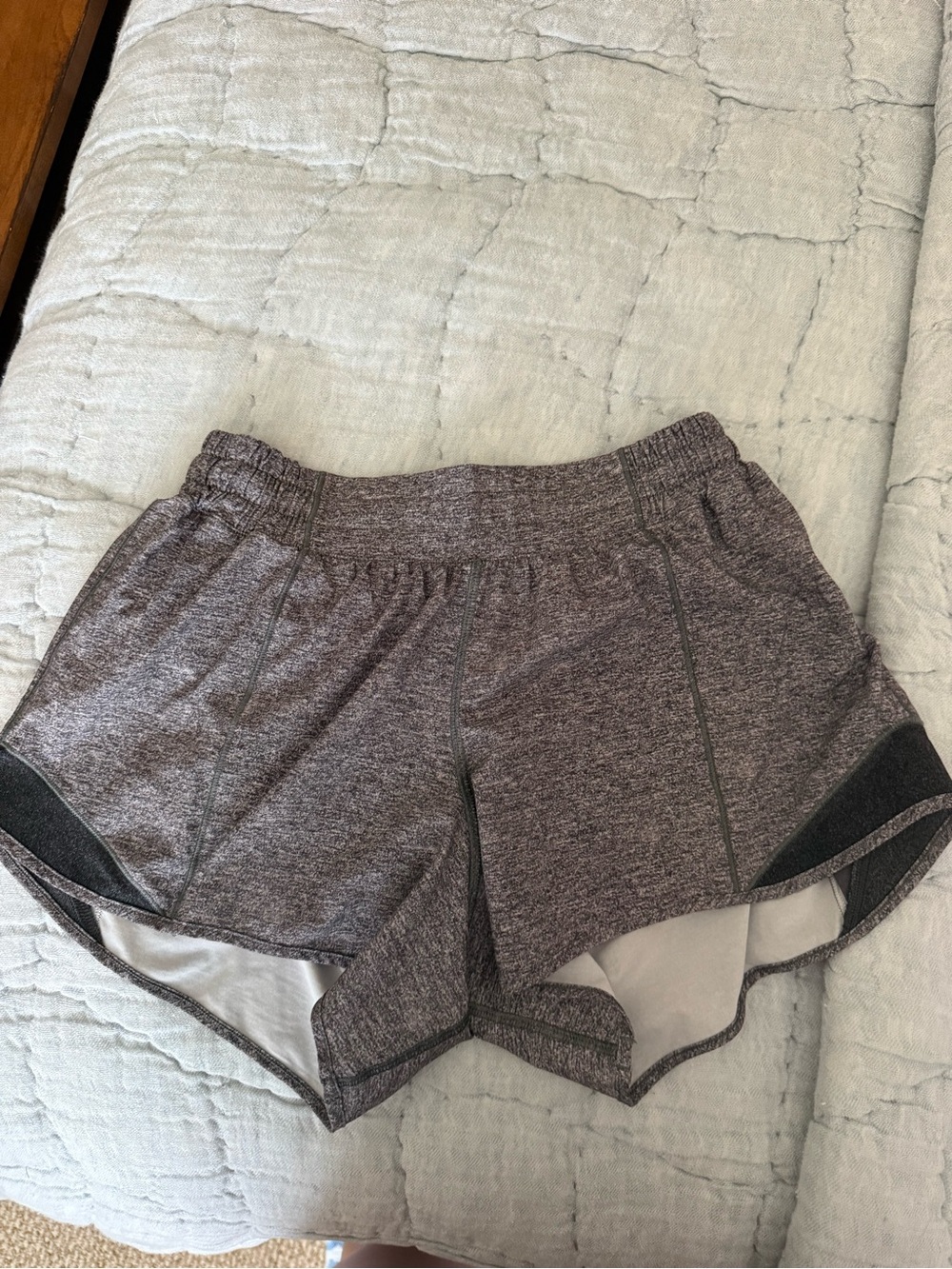 lululemon athletica Heathered Dark Gray Athletic Shorts